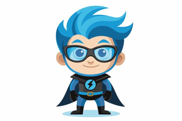 Avoid Common Headaches When Working with a Young Boy Wearing Superhero Costume Vector Illustration
