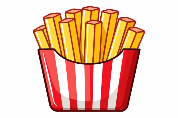 Fast Food Font and AI EPS Illustration Collection