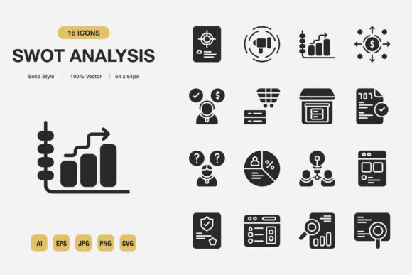 Swot Analysis Solid Icons
