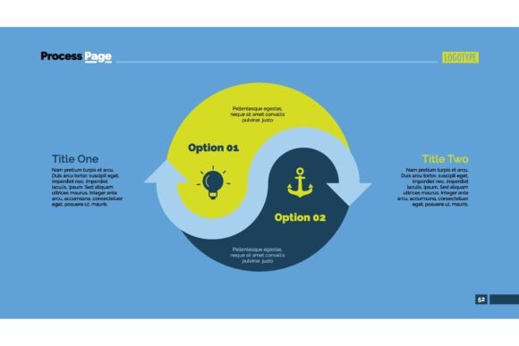 Two Yin Yang Sign Options Process Chart: Making Better Visual Decisions