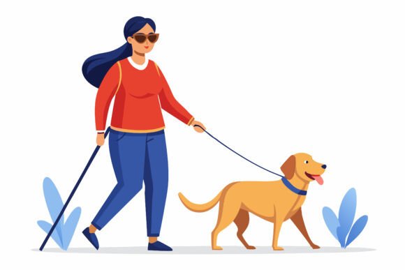 Woman with a Dog Illustrations: Finding the Right Vector Format for Your Design Workflow